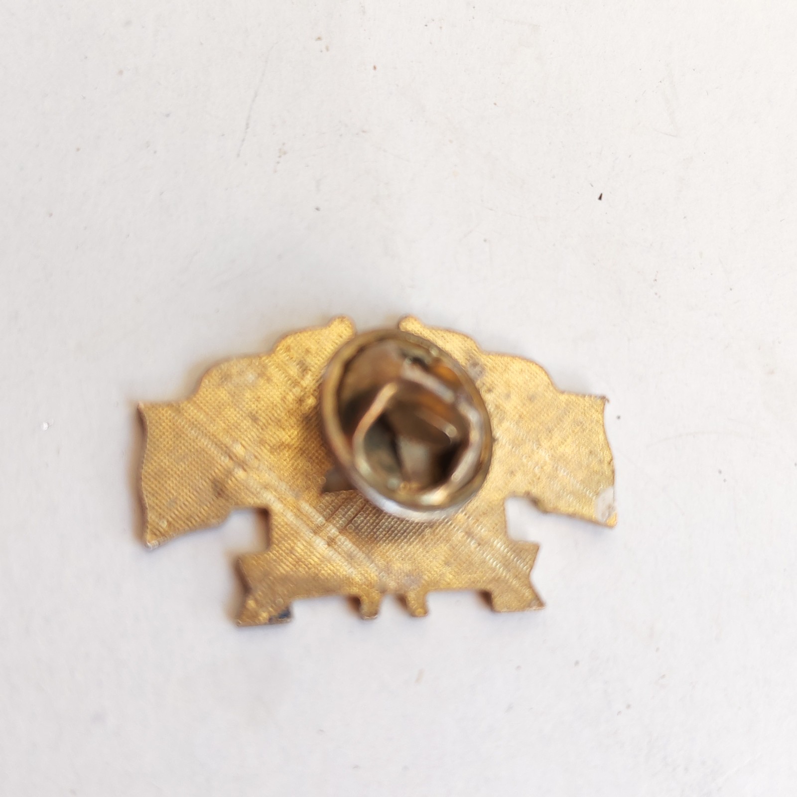 2006 Law Enforcement Memorial Double Flag Pin USA detail photograph