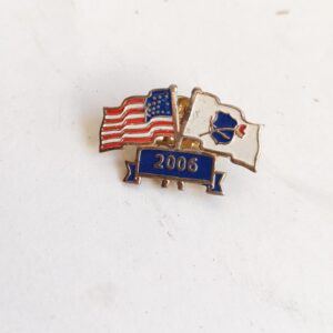 2006 Law Enforcement Memorial Double Flag Pin USA sold by Sweilems in Amman