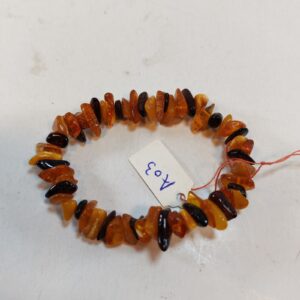 Genuine 100% natural Baltic amber bracelet - natural shape amber beads A03