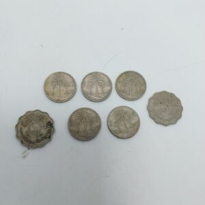 Iraq Lot of 7 Coins, 10 & 50Fils different dates LOT#11863