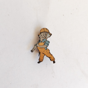 Rare Antique Pin Back Hard Hat Construction Steel Worker sold by Sweilems in Amman