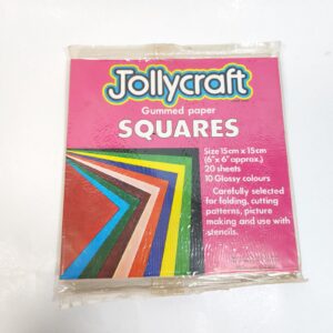 Vintage NOS 6 X 6 20 sheets gummed paper for crafts made in Great Britain sold by Sweilems in Amman