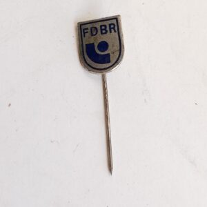 vintage FDBR lapel pin from former East Germany DDR sold by Sweilems in Amman