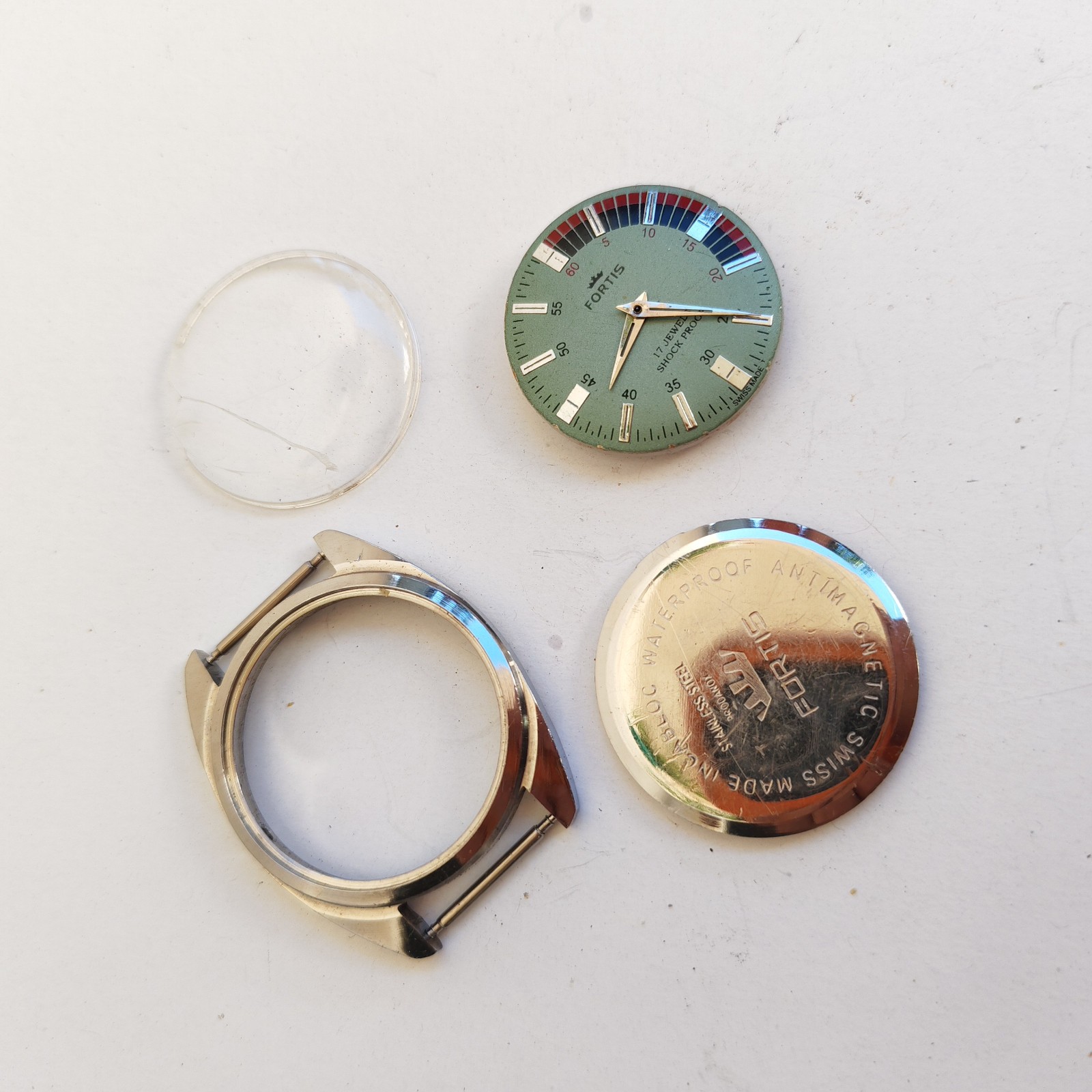 vintage Fortis Swiss-made watch needs service for parts or repair sold by Sweilems in Amman