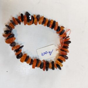 Genuine 100% natural Baltic amber bracelet - natural shape amber beads A09