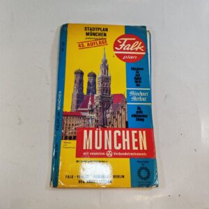 1970s Hamburg Falk Plan Germany Auflage Berlin Munchen City Map Road Map Vintage sold by Sweilems in Amman