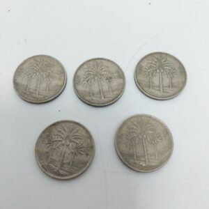 Iraq Lot of 5 "50 Fils" Coins Used Lot#11851