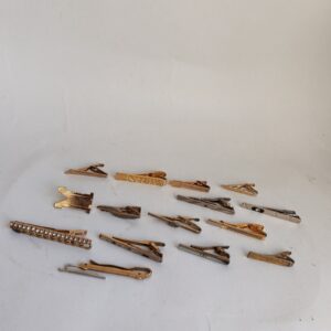 Lot of 15 Tie Clips some are vintage and old and some engraved check images sold by Sweilems in Amman