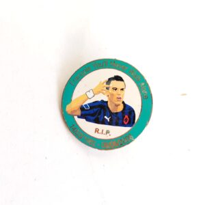 Vnitage pin commemorates the football player François Sterchel sold by Sweilems in Amman