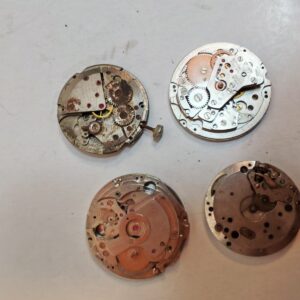 4 VINTAGE WATCH MECHANICAL MOVEMENTS FOR PARTS NOT WORKING LOT2 sold by Sweilems in Amman