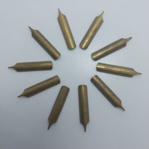 10 X NOS Vintage Brass Calligraphy Nibs F.N. Gooptu & CP 317 INDIA