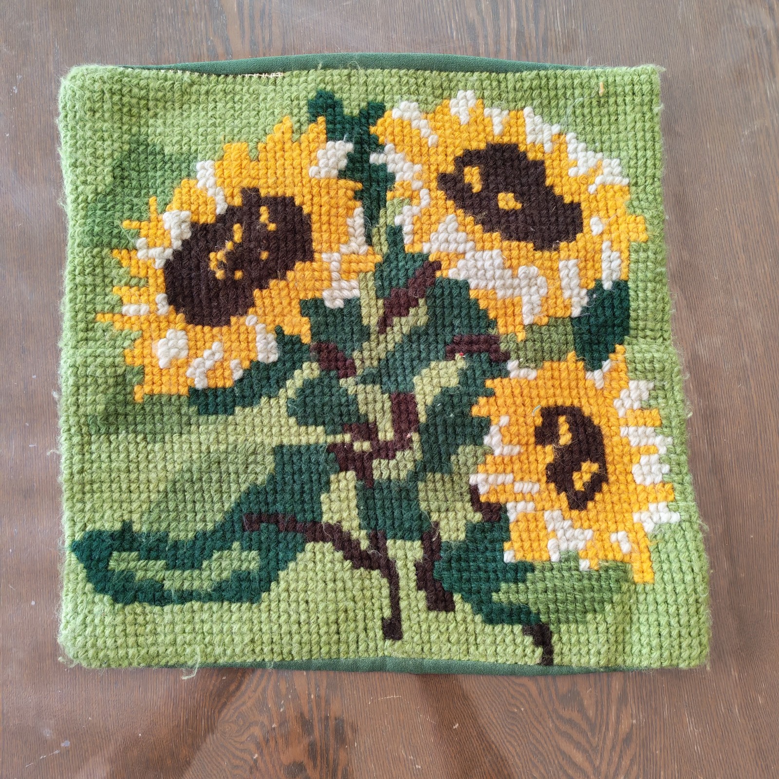 Vintage French Handmade Needlepoint cusion cover sold by Sweilems in Amman