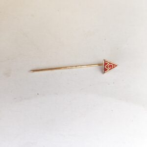 vintage enamel lapel pin from the IG Metall German industrial union sold by Sweilems in Amman