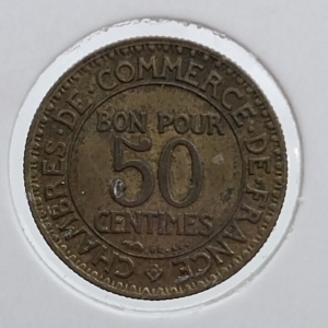 France 1923 50 Cents Coin