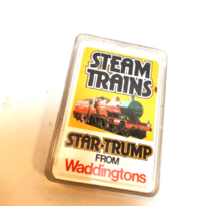 Vintage Steam Trains Star Trump Waddingtons Trumps Game Top