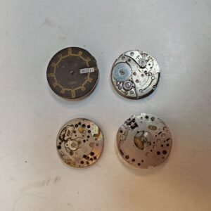 4 VINTAGE WATCH MECHANICAL MOVEMENTS FOR PARTS NOT WORKING LOT3 sold by Sweilems in Amman