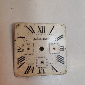 CARTIER WATCH DIAL 28MM BY 28MM WHITE DIAL CHRNONO PARTS sold by Sweilems in Amman