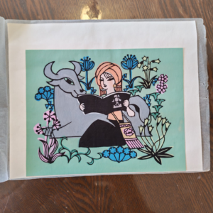 Vintage Rare Chinese/Japanese Art 7 by 5.5" in size unknown artist or details #3