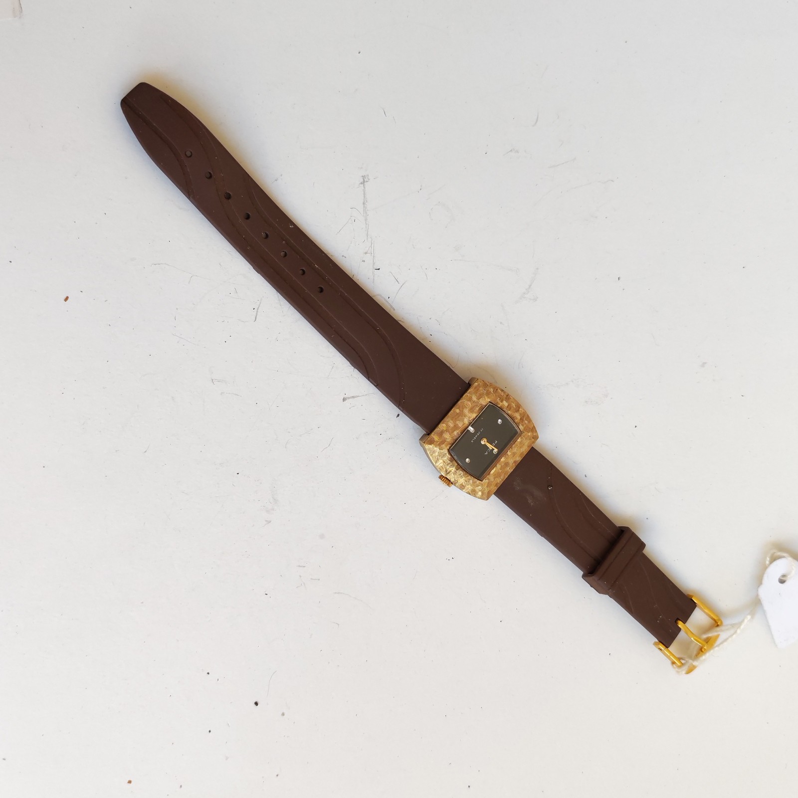 vintage Felca ladies wristwatch hand winding gold plated 10micron detail photograph