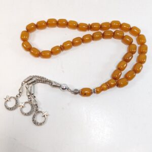 33 Beads Sandalus Tasbih Prayer Beads Misbaha Subha Crescent Star 14*11mm