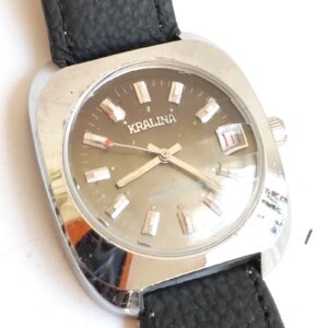 vintage Swiss-made Kralina men's wristwatch from the 1970s sold by Sweilems in Amman