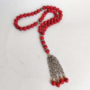 Coral Rosary Very Beautiful Tasbih - Prayer Beads #047