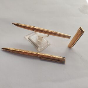 RARE WATERMAN DIRECTOR DIRECTEUR SET OF FOUNTAIN & BALLPOINT PENS 18K NIB