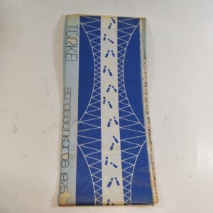 vintage 1975 road map of Turkey sold by Sweilems in Amman