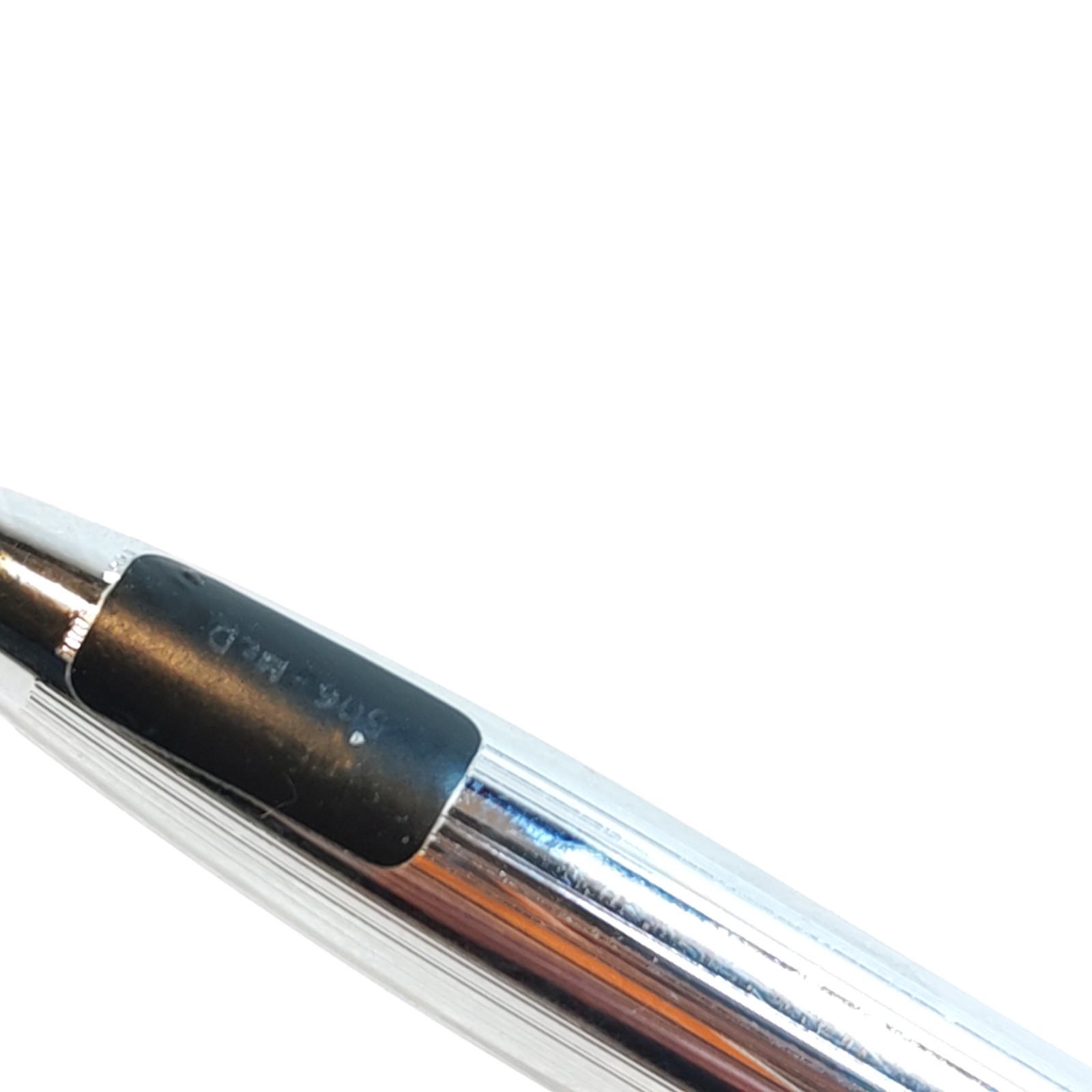 Sheaffer Imperial Fountain Pen Metal chrome body USA detail photograph