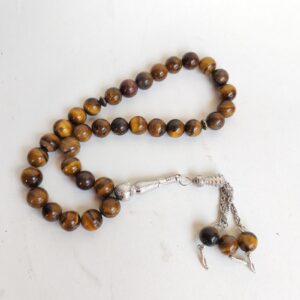 Tiger Eye , Agate Rosary Very Beautiful Tasbih - Prayer Beads #056