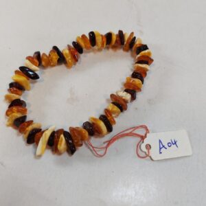 Genuine 100% natural Baltic amber bracelet - natural shape amber beads A04