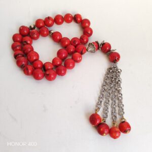 Coral Rosary Very Beautiful Tasbih - Prayer Beads #032