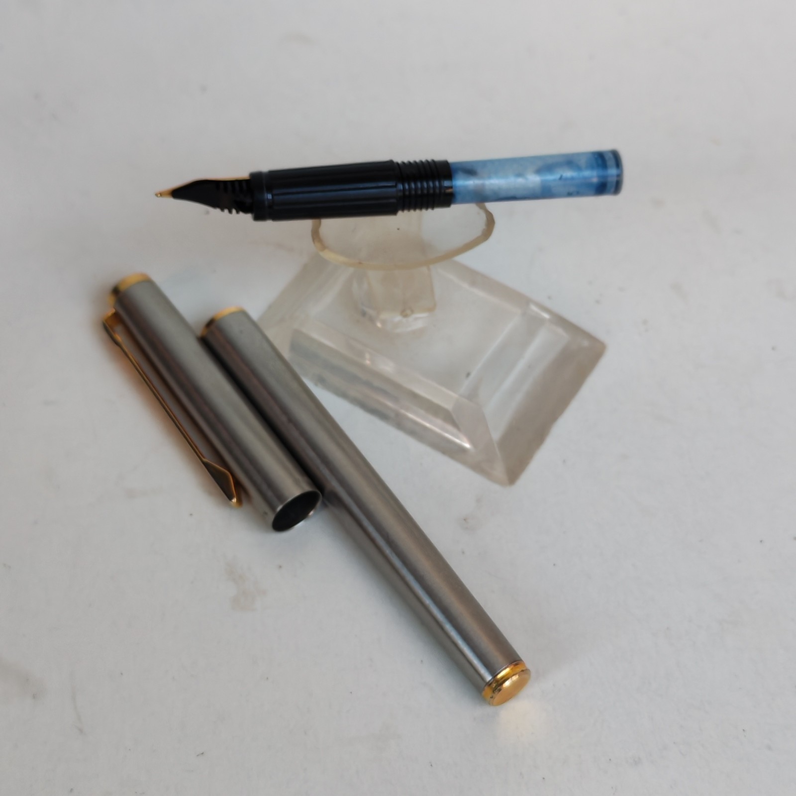 Vintage herlitz fountain pen made in west germany detail photograph
