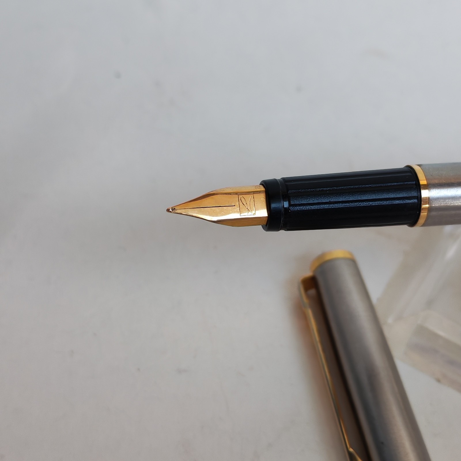 Vintage herlitz fountain pen made in west germany detail photograph