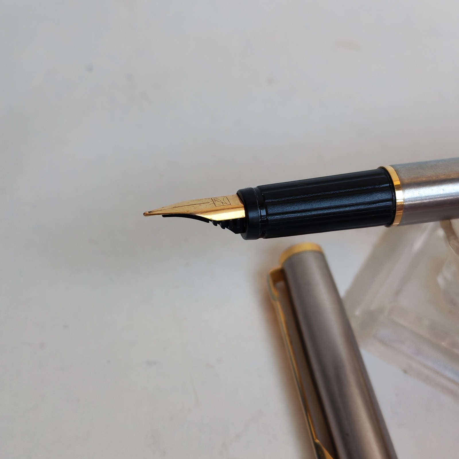 Vintage herlitz fountain pen made in west germany detail photograph