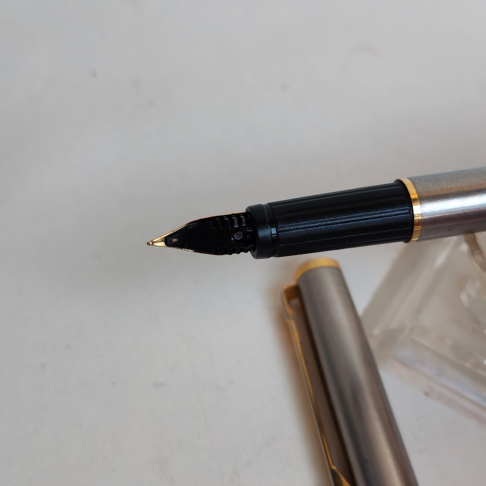 Vintage herlitz fountain pen made in west germany detail photograph