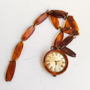 vintage Endura Swiss mechanical pendant watch with chain sold by Sweilems in Amman