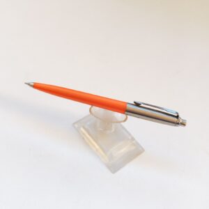1989 Vintage Parker JOTTER Mechanical Pencil NEON Orange & Steel ,#11740