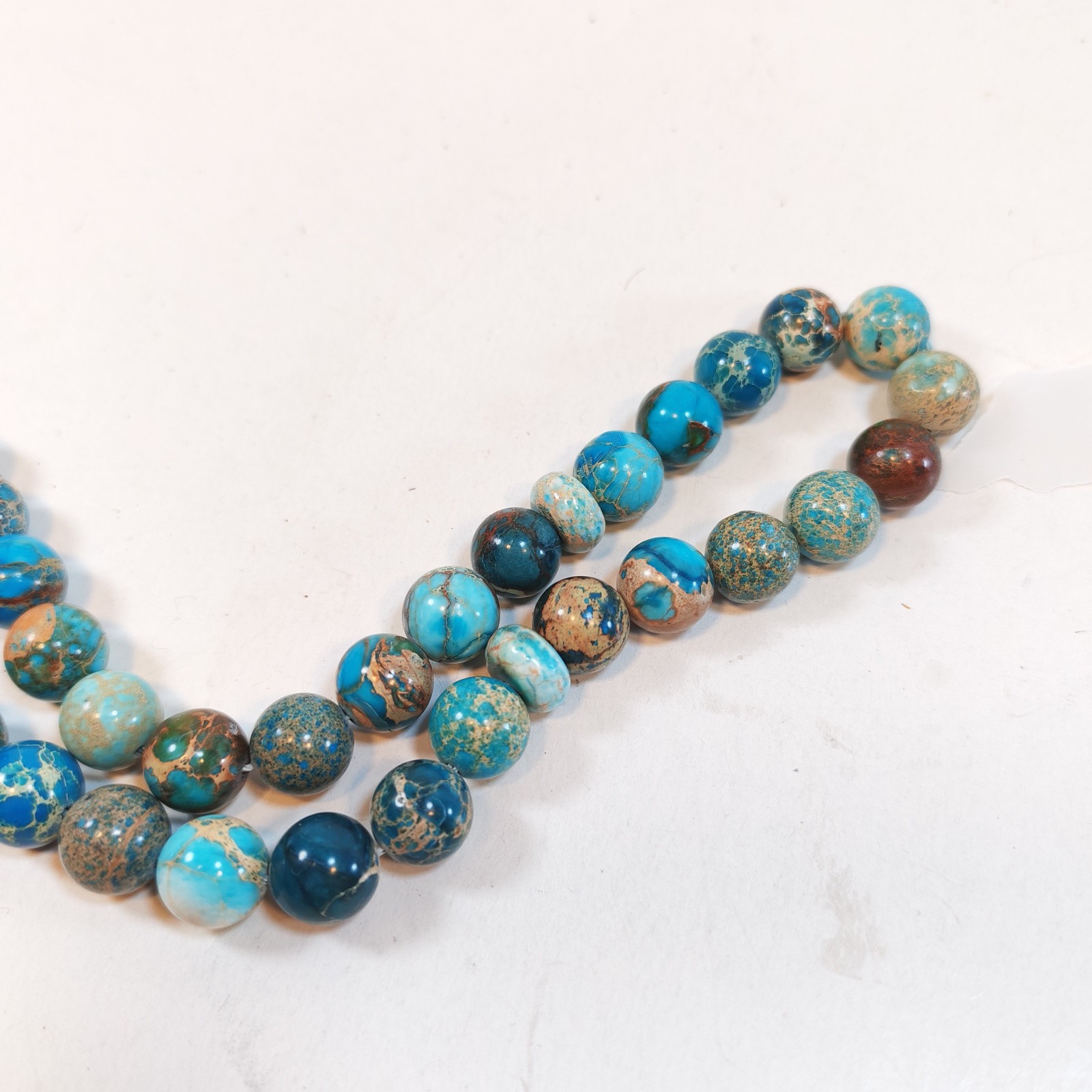 33 Beads Imperial Jasper Tasbih Prayer Beads Blue Turquoise Style Misbaha detail photograph