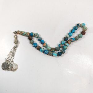 33 Beads Imperial Jasper Tasbih Prayer Beads Blue Turquoise Style Misbaha sold by Sweilems in Amman