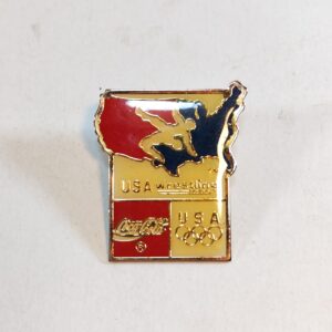 Coca Cola Olympics USA Wrestling Barcelona 1992 Lapel Pin 1 2 sold by Sweilems in Amman