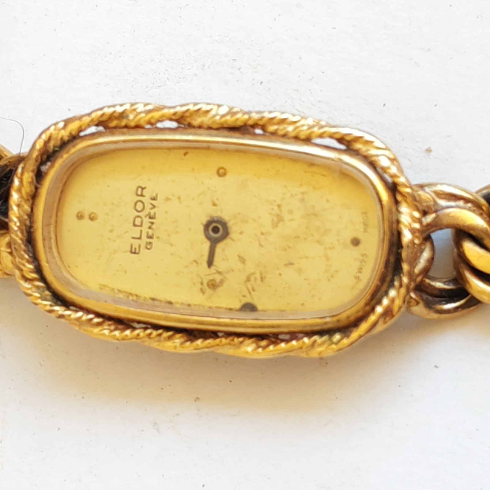 Vintage Eldor Women's Hand Winding Watch Gold Plated Marked 10 - Image 11