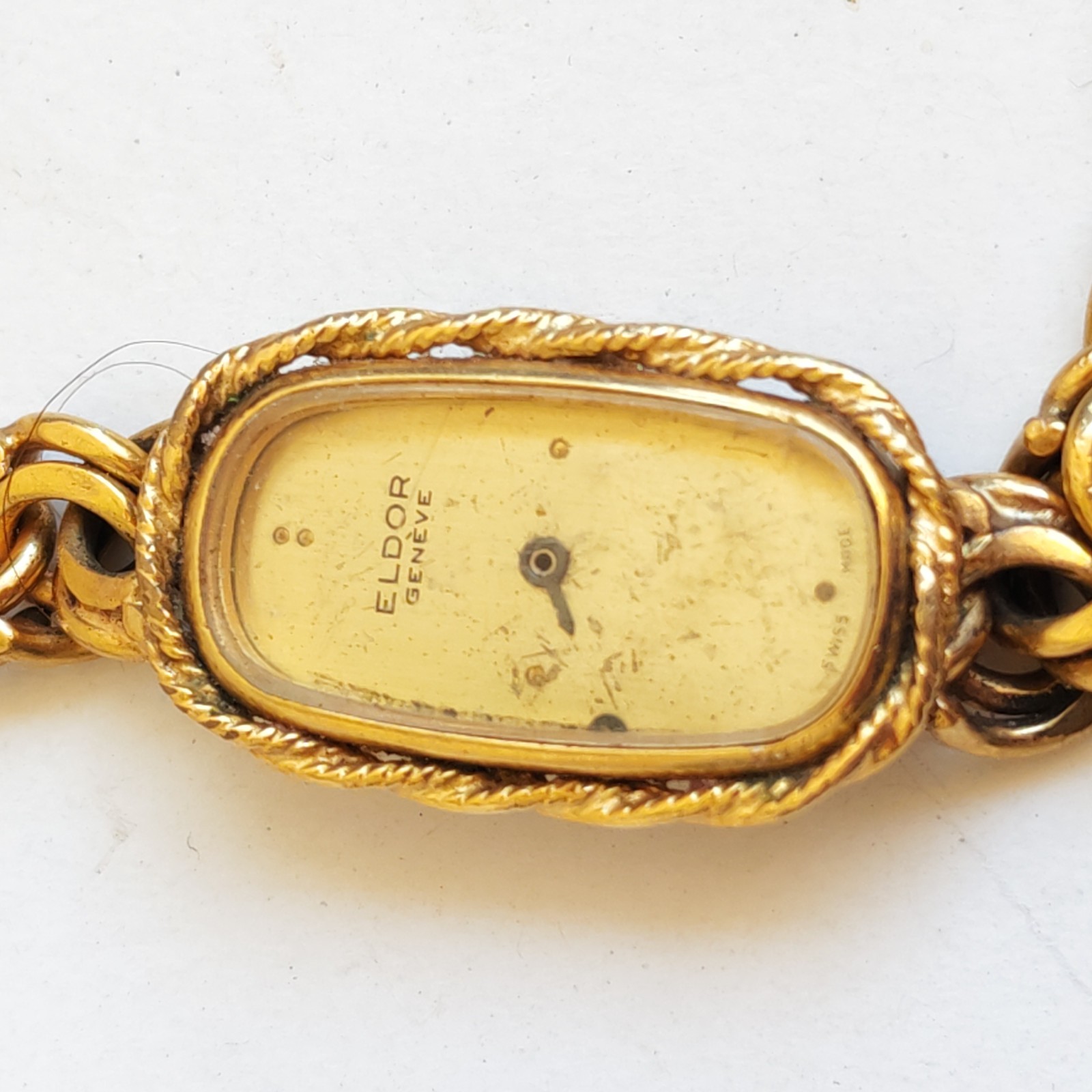 Vintage Eldor Women's Hand Winding Watch Gold Plated Marked 10 - Image 3