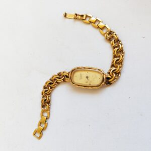 Vintage Eldor Women's Hand Winding Watch Gold Plated Marked 10