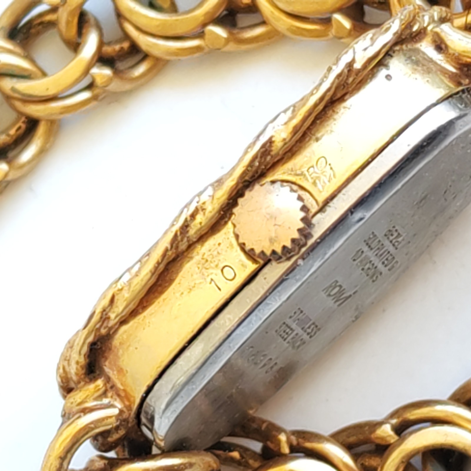 Vintage Eldor Women's Hand Winding Watch Gold Plated Marked 10 - Image 6