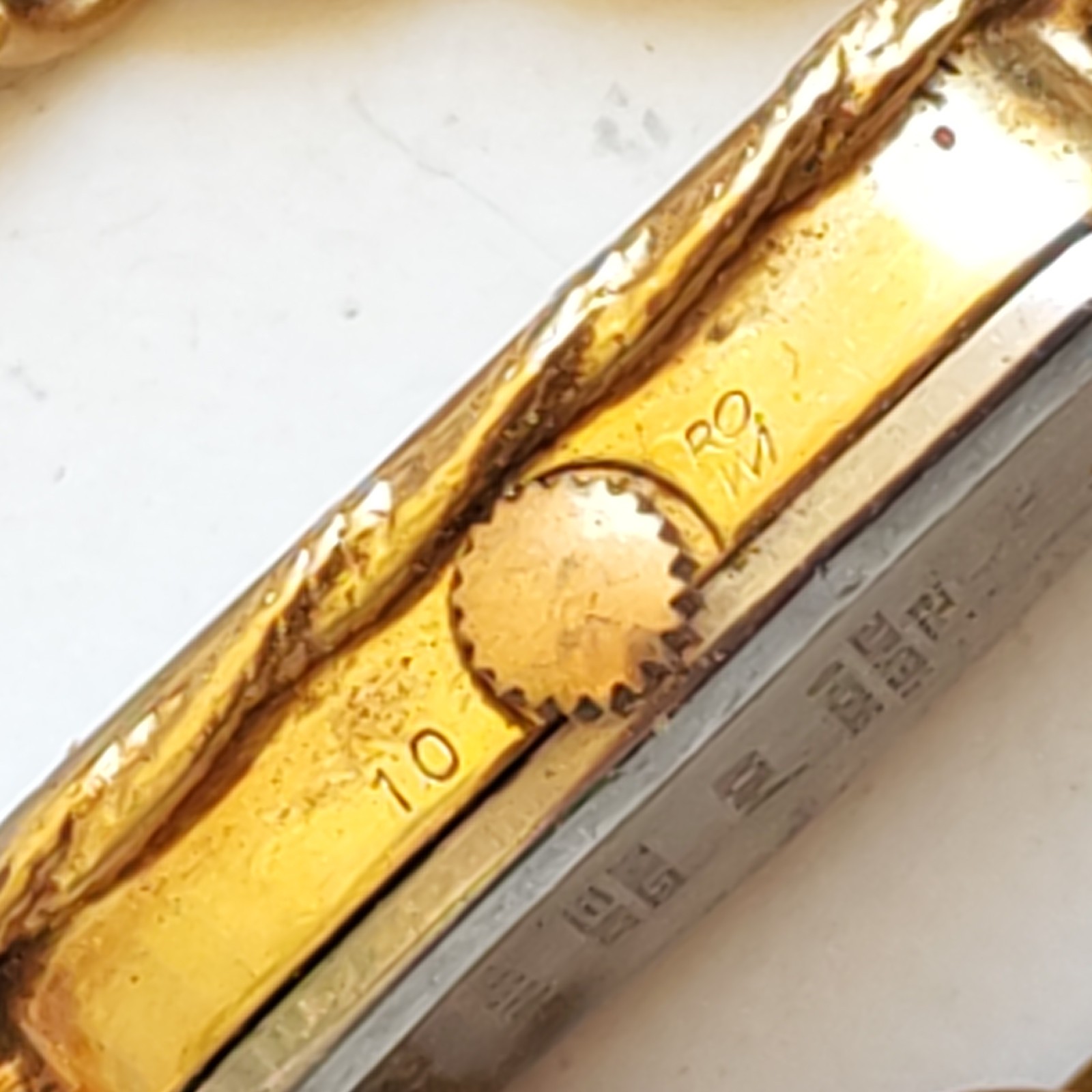 Vintage Eldor Women's Hand Winding Watch Gold Plated Marked 10 - Image 7