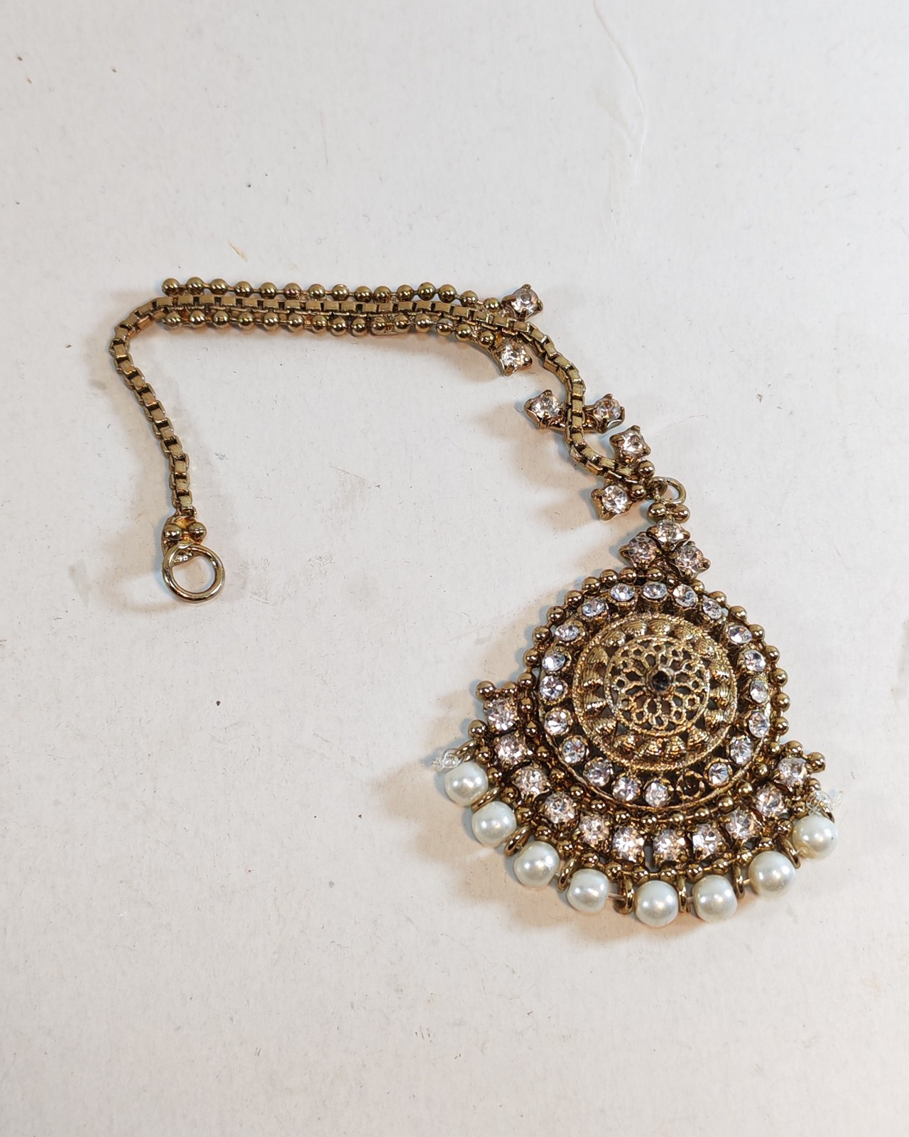 maang tikka a traditional Indian headpiece 6 sold by Sweilems in Amman