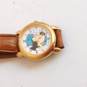 vintage Lorus Minnie Mouse watch with a gold-tone case sold by Sweilems in Amman