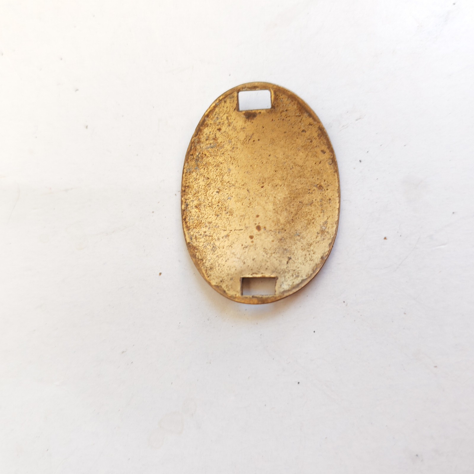 Letter B - Brass Initial Letter Charm Disk for bracelet detail photograph
