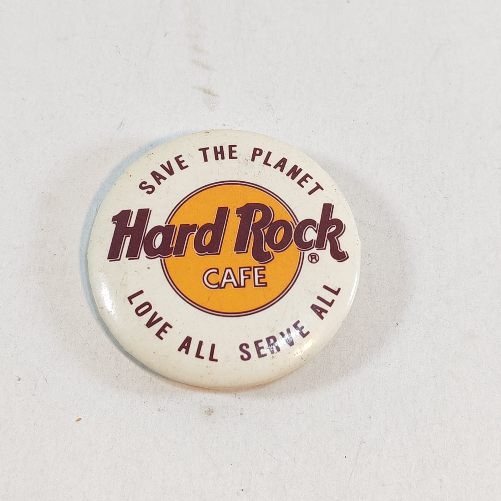 HARD ROCK CAFE - SAVE THE PLANET BUTTON PIN sold by Sweilems in Amman